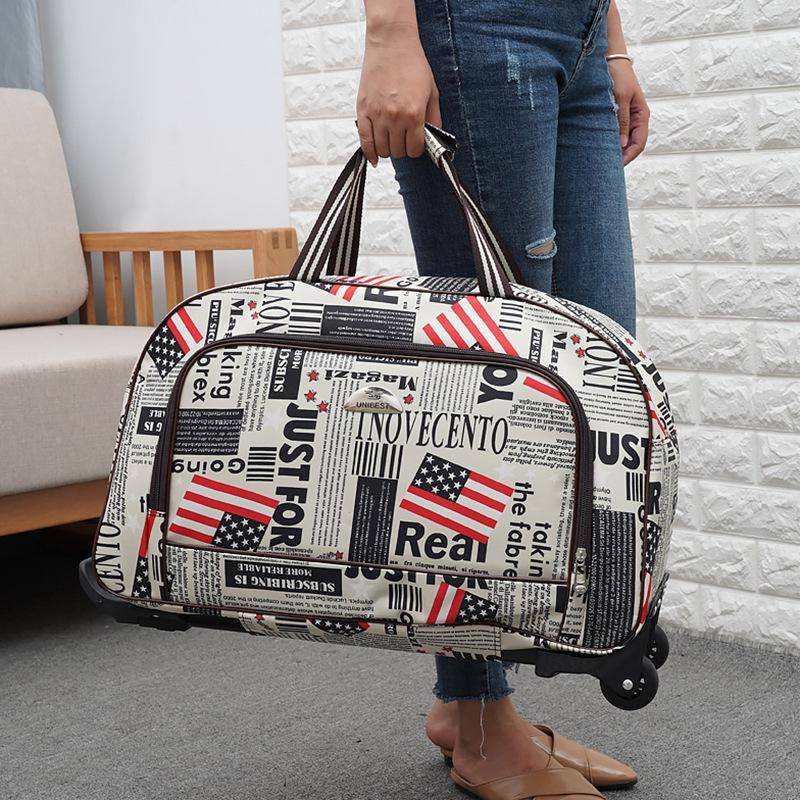 Frauen Reisetasche Student Gepäcktasche Große Kapazität Handtasche Koffer Auf Rädern Leichte Trolley Taschen 51X21X32cm Frauen Reisetasche Student Gepäcktasche Große Kapazität Handtasche Koffer Auf Rädern Leichte Trolley Taschen 51X21X32cm von Joom DACH
