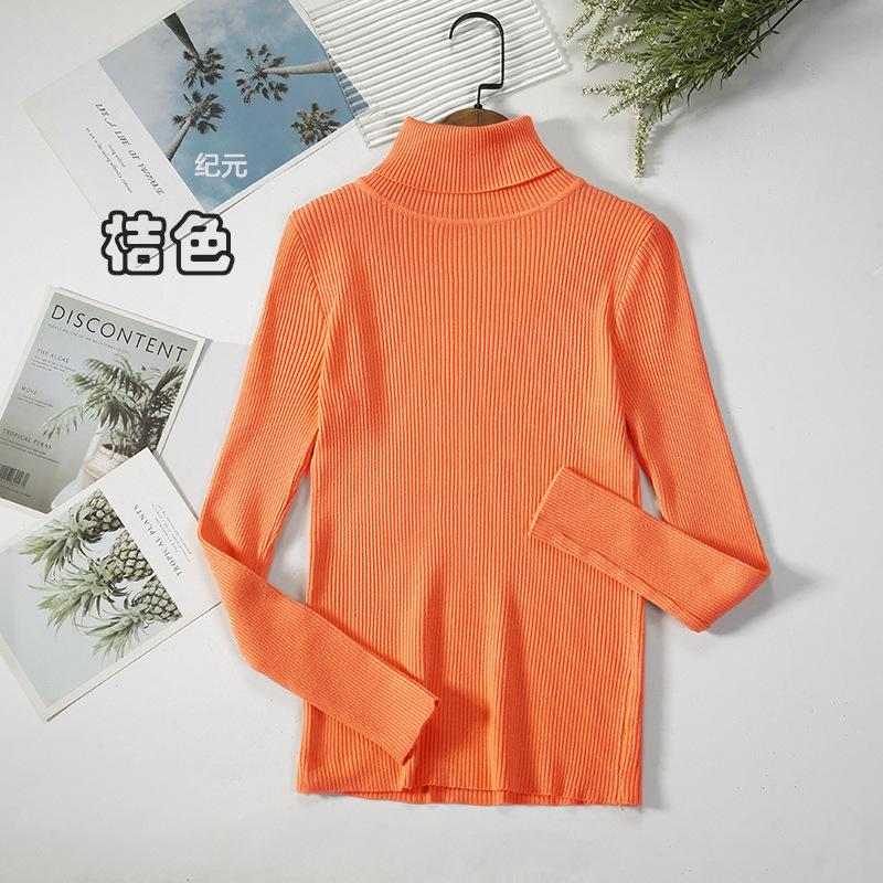 Frauen Rollkragenpullover Herbst Winter Tops Schlanke Frauen Pullover Gestrickte Pullover Jumper Weiche Warme Pull One Size orange Frauen Rollkragenpullover Herbst Winter Tops Schlanke Frauen Pullover Gestrickte Pullover Jumper Weiche Warme Pull One Size orange von Joom DACH