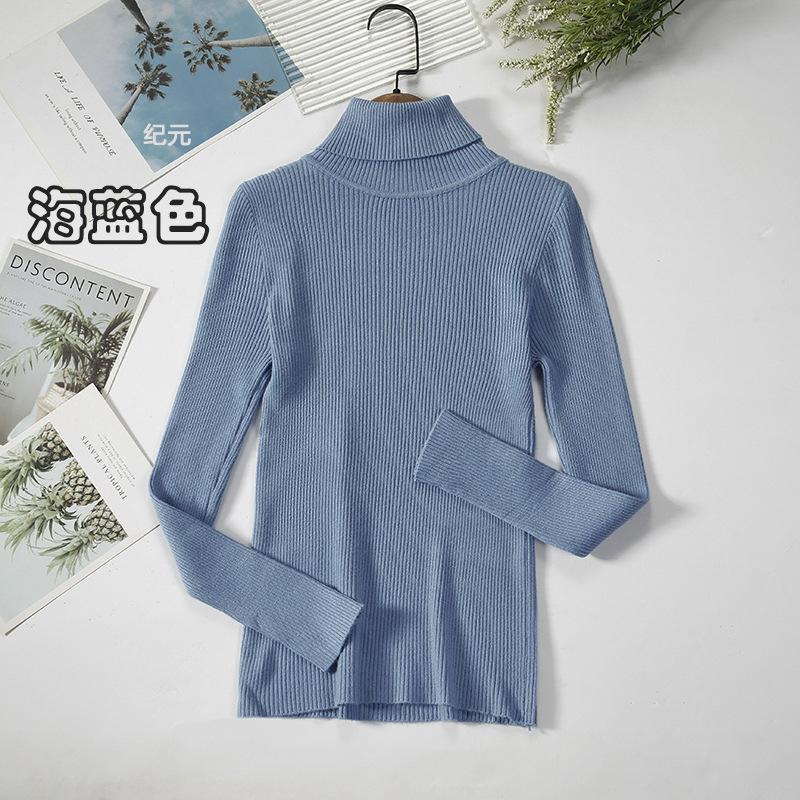 Frauen Rollkragenpullover Herbst Winter Tops Schlanke Frauen Pullover Gestrickte Pullover Jumper Weiche Warme Pull One Size meer-blaue Frauen Rollkragenpullover Herbst Winter Tops Schlanke Frauen Pullover Gestrickte Pullover Jumper Weiche Warme Pull One Size meer-blaue von Joom DACH