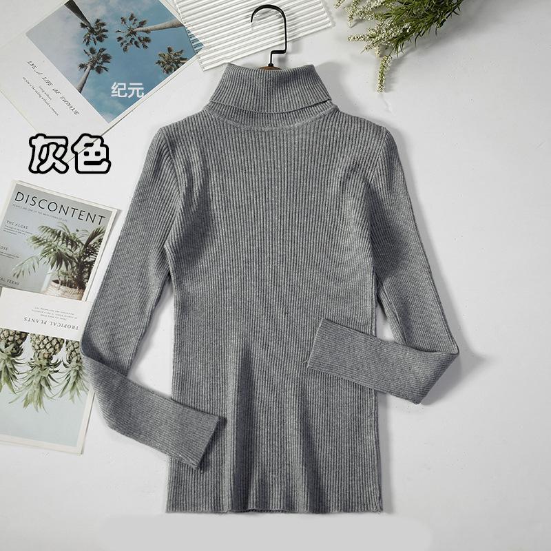 Frauen Rollkragenpullover Herbst Winter Tops Schlanke Frauen Pullover Gestrickte Pullover Jumper Weiche Warme Pull One Size grau Frauen Rollkragenpullover Herbst Winter Tops Schlanke Frauen Pullover Gestrickte Pullover Jumper Weiche Warme Pull One Size grau von Joom DACH