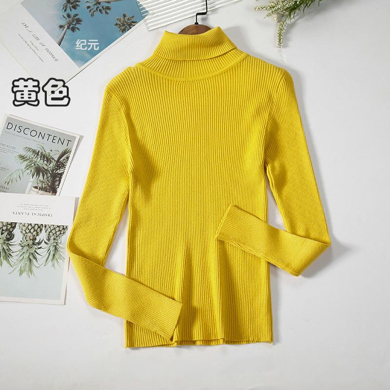 Frauen Rollkragenpullover Herbst Winter Tops Schlanke Frauen Pullover Gestrickte Pullover Jumper Weiche Warme Pull One Size gelb Frauen Rollkragenpullover Herbst Winter Tops Schlanke Frauen Pullover Gestrickte Pullover Jumper Weiche Warme Pull One Size gelb von Joom DACH