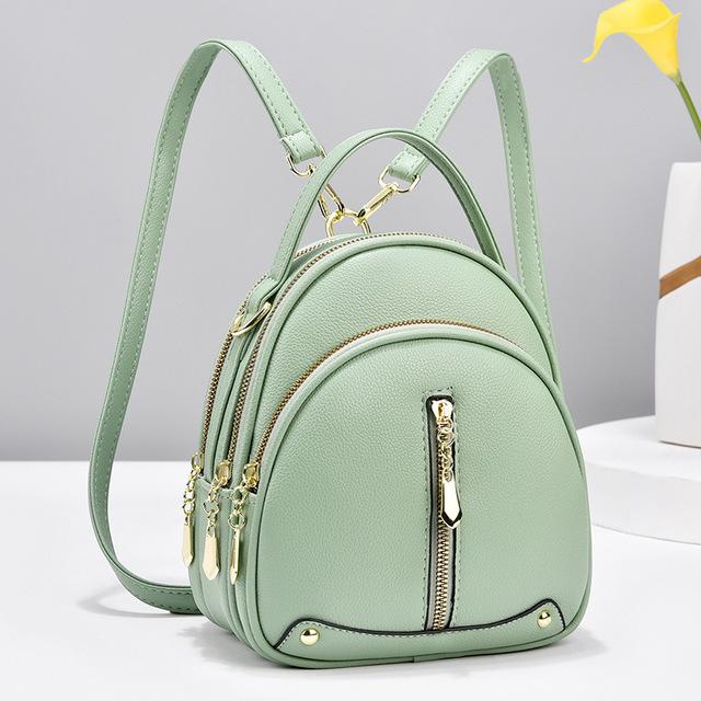 Frauen Rucksack Doppel Schulter Tasche Frauen Herbst Neue Mode frauen Kleine Tasche Koreanische Version Messenger Tasche Eine Schulter Mode kleine Zurück One Size grün von Joom DACH