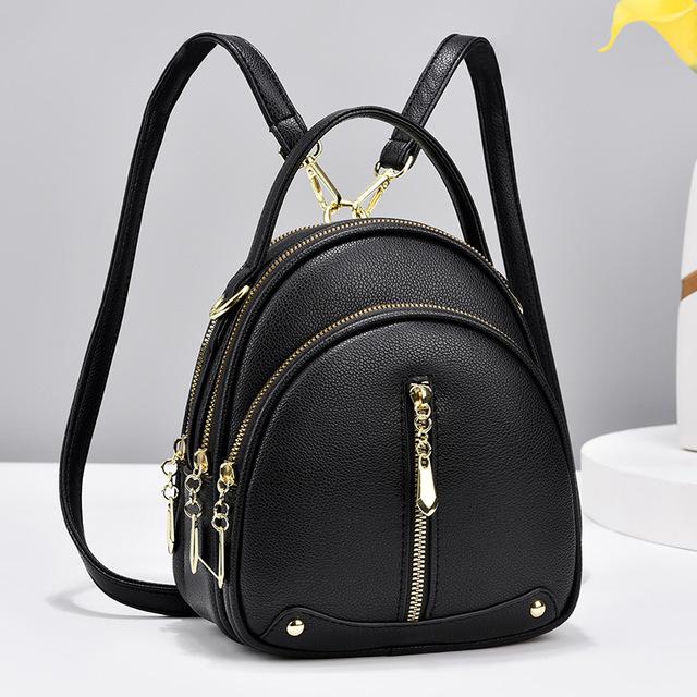 Frauen Rucksack Doppel Schulter Tasche Frauen Herbst Neue Mode frauen Kleine Tasche Koreanische Version Messenger Tasche Eine Schulter Mode kleine Zurück One Size schwarz von Joom DACH