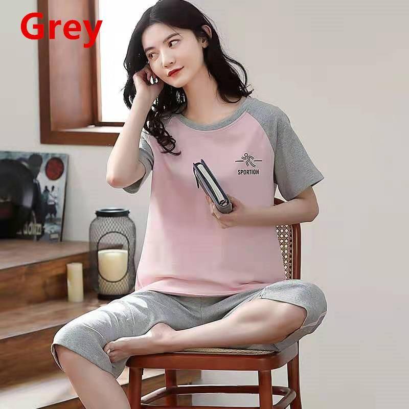 Frauen Sets Nette Cartoon Print Pyjamas Mode Lässig Hause Service Kurzen ärmeln Shorts 2PCS Femme Nachtwäsche Plus Größe 2XL von Joom DACH