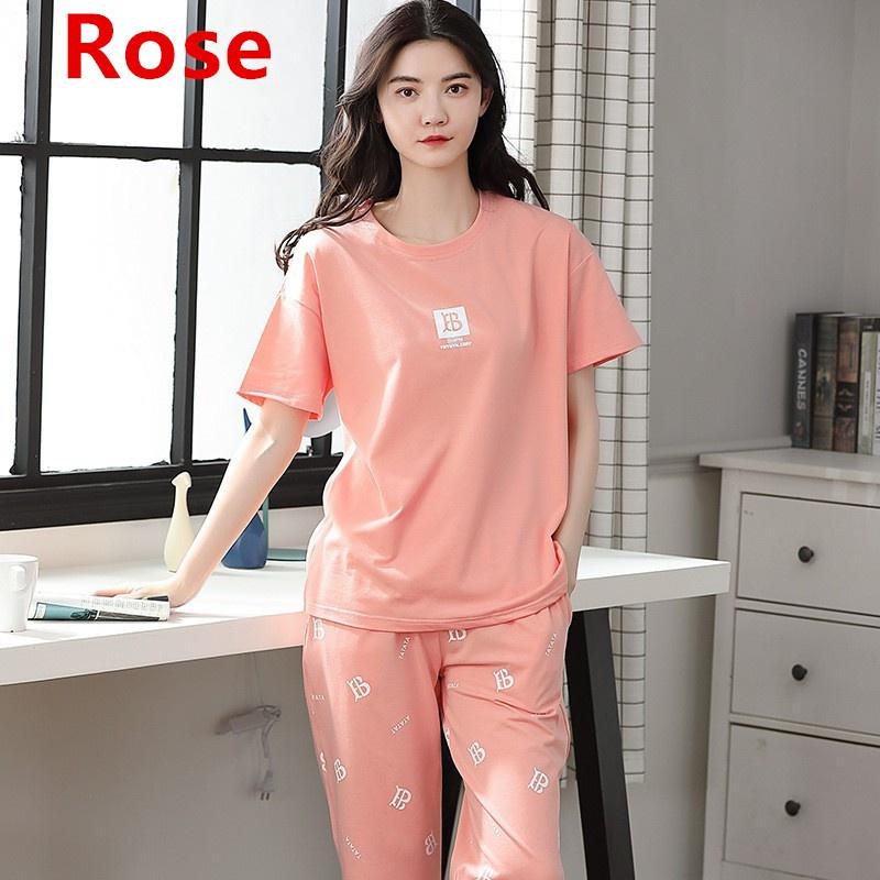 Frauen Sets Nette Cartoon Print Pyjamas Mode Lässig Hause Service Kurzen ärmeln Shorts 2PCS Femme Nachtwäsche Plus Größe XL hellrosa von Joom DACH