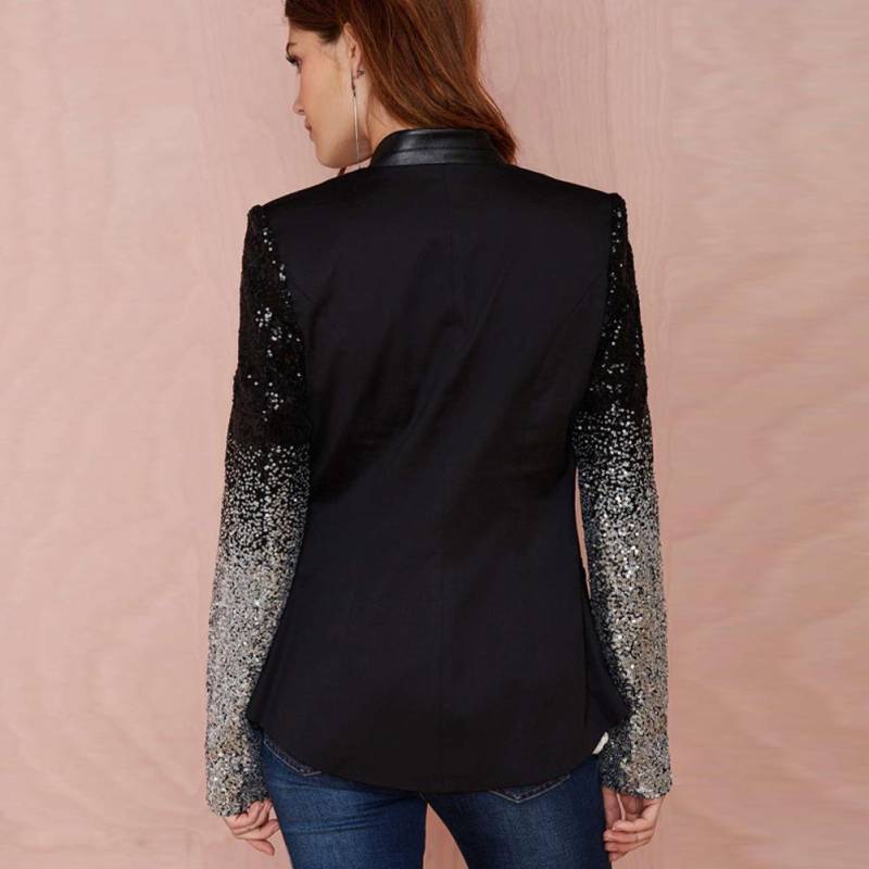 Frauen Slim OL Anzug Casual Blazer Jacke Mantel Tops Outwear Langarm Plus L schwarz von Joom DACH