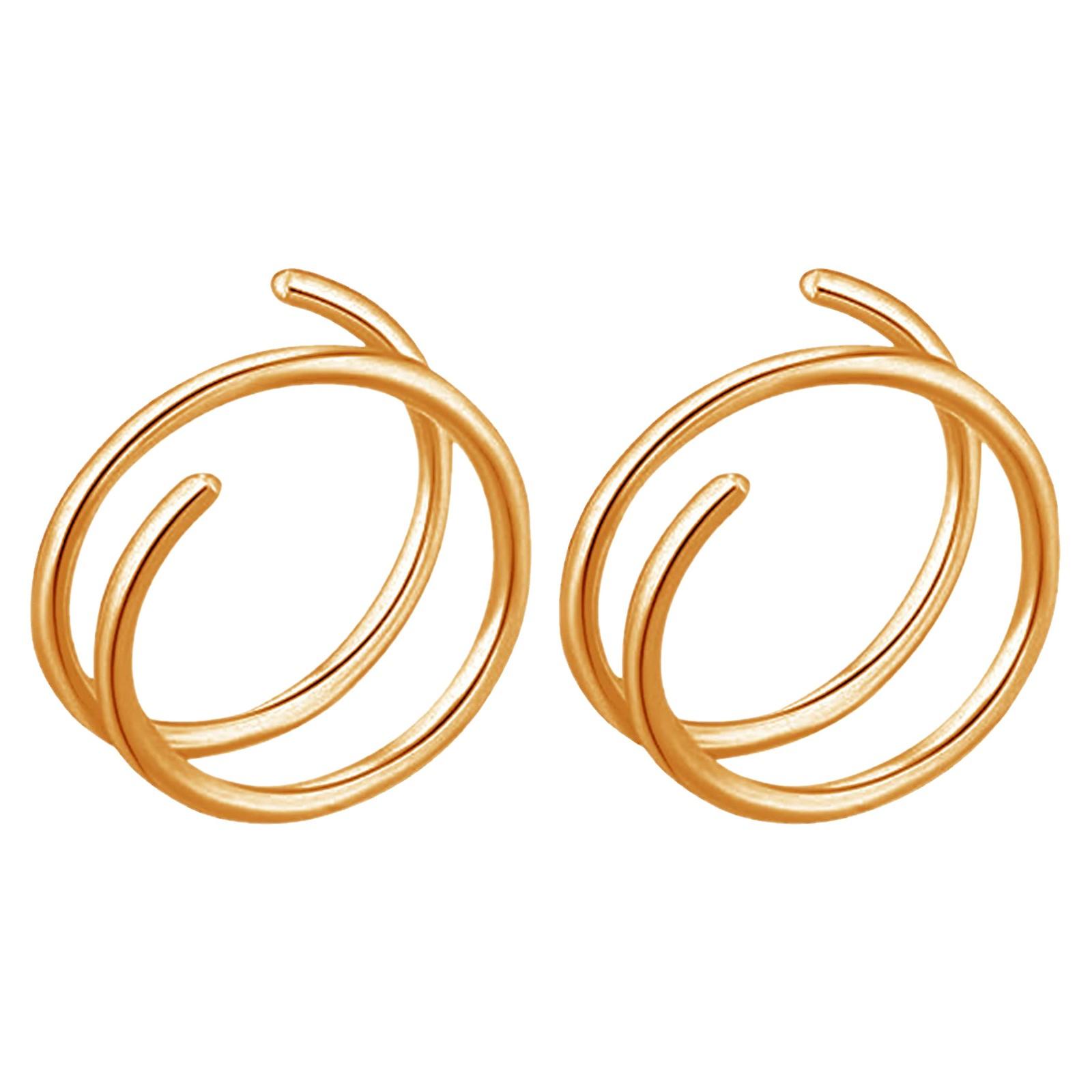 Frauen Spirale Nasenring Piercing Nasenringe Mädchen Nasenringe Nasenpiercing Schmuck One Size gold von Joom DACH