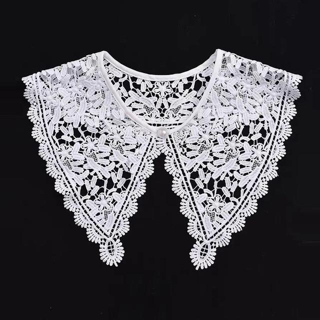 Frauen Spitze Gefälschte Kragen Puppe Kragen Abnehmbare Hemd Kragen Falschen Kragen Bluse Top Frauen Kleidung Zubehör von Joom DACH