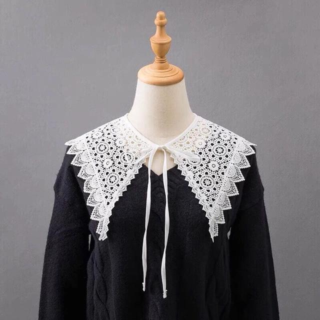 Frauen Spitze Gefälschte Kragen Puppe Kragen Abnehmbare Hemd Kragen Falschen Kragen Bluse Top Frauen Kleidung Zubehör von Joom DACH