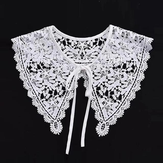 Frauen Spitze Gefälschte Kragen Puppe Kragen Abnehmbare Hemd Kragen Falschen Kragen Bluse Top Frauen Kleidung Zubehör von Joom DACH