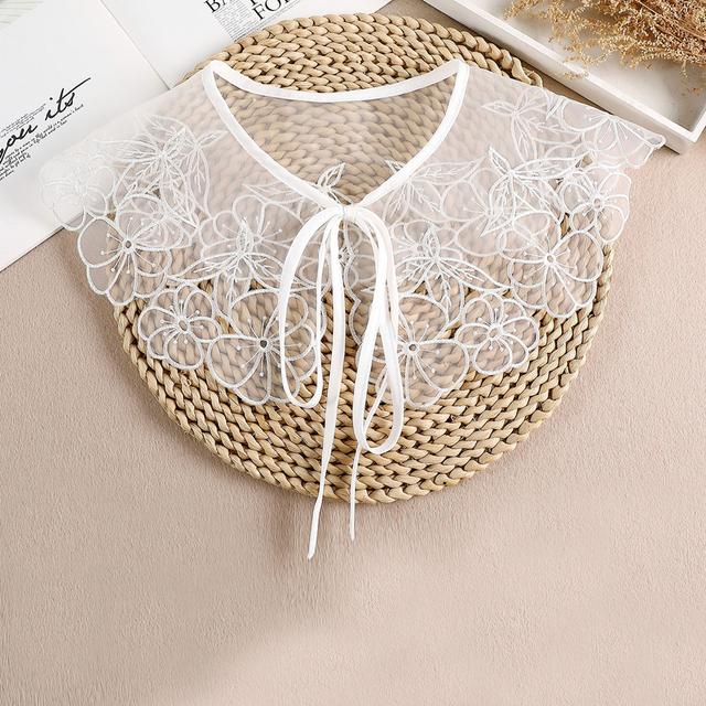 Frauen Spitze Gefälschte Kragen Puppe Kragen Abnehmbare Hemd Kragen Falschen Kragen Bluse Top Frauen Kleidung Zubehör von Joom DACH