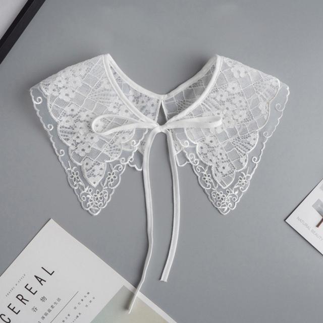 Frauen Spitze Gefälschte Kragen Puppe Kragen Abnehmbare Hemd Kragen Falschen Kragen Bluse Top Frauen Kleidung Zubehör von Joom DACH