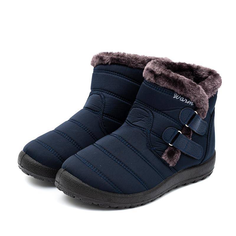 Frauen Stiefel Winter Schuhe Frau Warme Schnee Stiefel Stiefeletten Für Weibliche Winter Schuhe Stiefel Plüsch Booties Wasserdicht 38 blau von Joom DACH