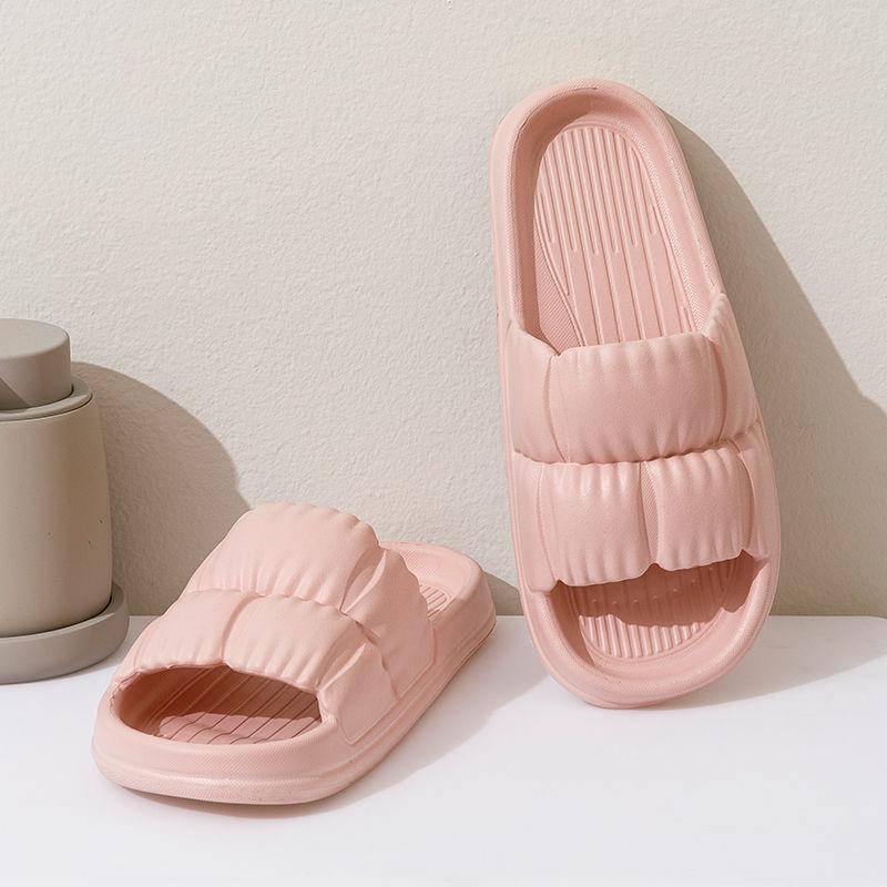 Frauen Super Licht Wolke Hausschuhe Sandalen Sommer Strand Weiche Sohle Weibliche Flip-Flops EVA Männer Damen Hause Badezimmer Anti-slip Rutschen 40-41 rosa von Joom DACH