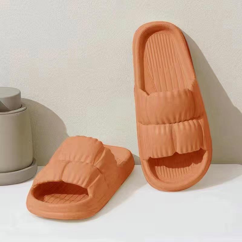Frauen Super Licht Wolke Hausschuhe Sandalen Sommer Strand Weiche Sohle Weibliche Flip-Flops EVA Männer Damen Hause Badezimmer Anti-slip Rutschen 40-41 orange von Joom DACH