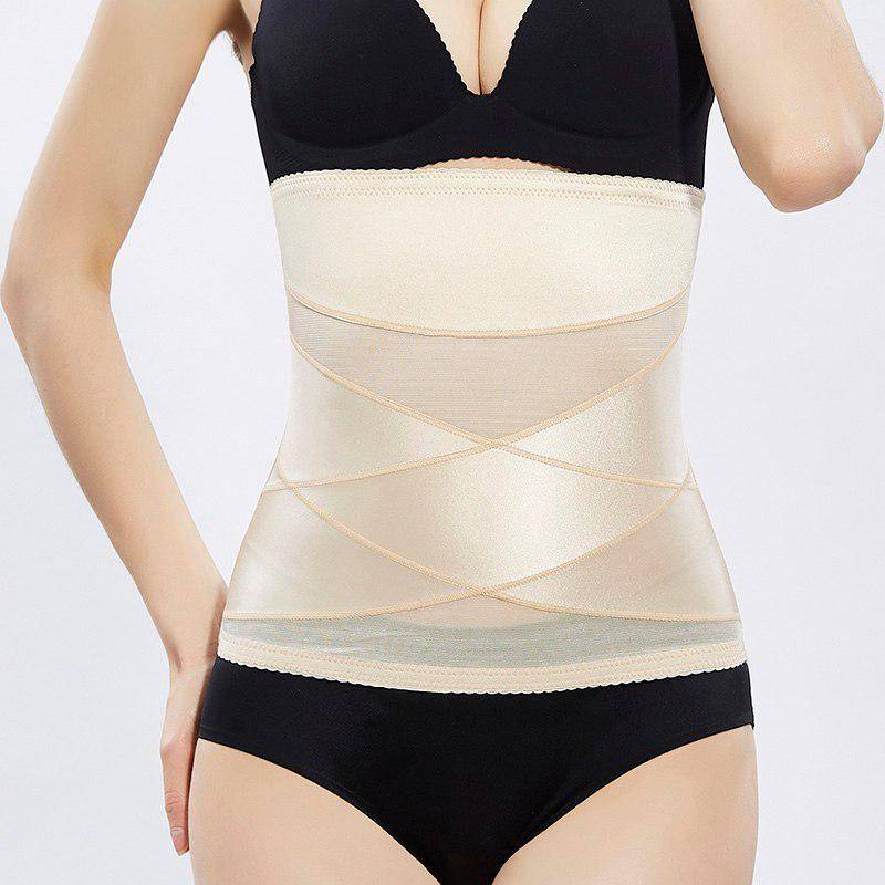 Frauen Taille Trainer Korsett Postpartale Abnehmen Bauch Gürtel Taille Shaper Bauch Gürtel Shaper Unterwäsche 2XL nude von Joom DACH