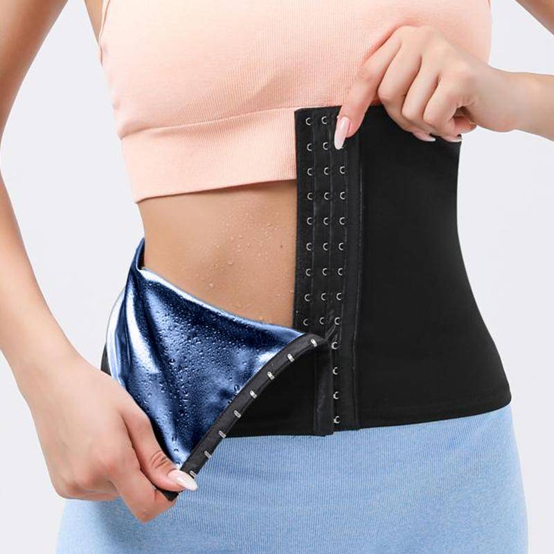 Frauen Taille Trainer Trimmer Abnehmen Body Shaper Korsett Bauch Sauna Bands Fitness Schweiß Gürtel Sport Gürtel Workout Shapewear 4XL/5XL blau von Joom DACH
