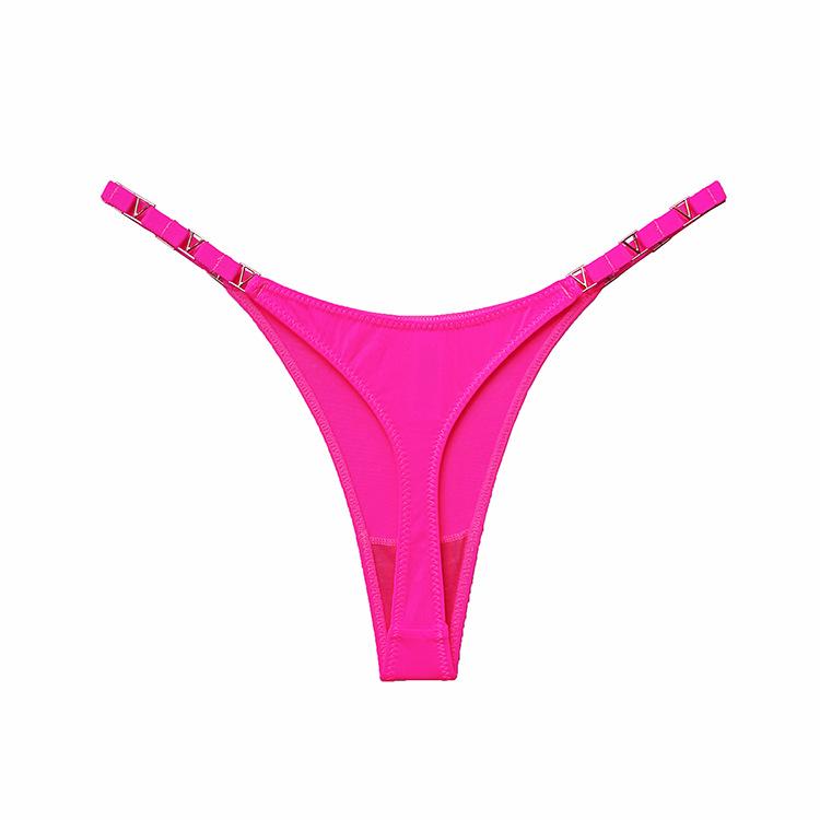 Frauen Tanga Liebe Brief Strass Gürtel G-String Mode Low-Rise Tanga Shorts Slip Sexy T-Back String Spitze Unterwäsche XL hellrosa von Joom DACH