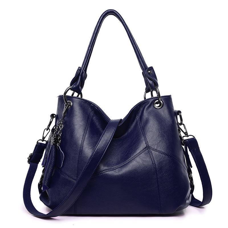 Frauen Tasche Leder Quaste Anhänger Handtaschen Mode Umhängetasche Handtasche Diagonale Tasche von Joom DACH