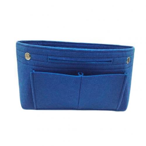 Frauen Tragbare Einfarbig Filz Multi Taschen Kosmetische Handtasche Lagerung Organizer mädchen make-up Taschen 17*18*7cm blau von Joom DACH