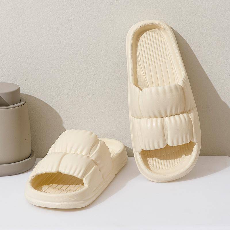 Frauen Weiche Sohle Wolke Hausschuhe Sommer Strand Dicke Plattform Slipper Sandalen Frauen Koreanische Eva Hausschuhe für Hause Flip-Flops Frau 38-39 weiß von Joom DACH