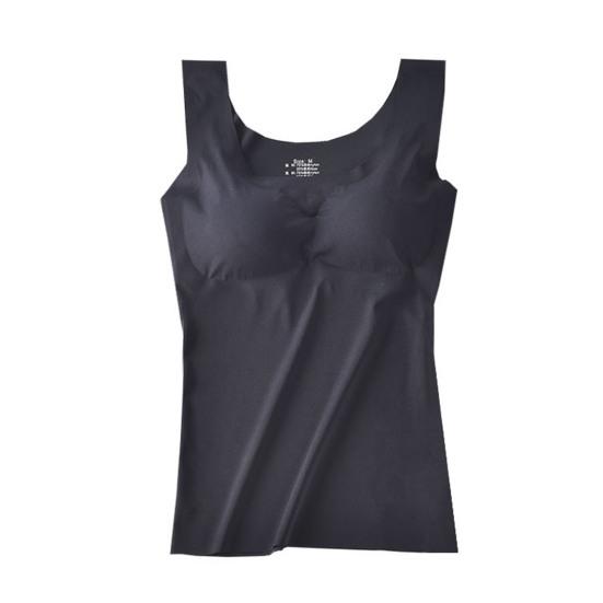 Frauen Weste Nahtlose Einfarbig Brust Pads Ärmellose Drahtlose Täglichen Tragen Square Neck Push-Up Frauen Tank Top Weibliche Sport kleidung XL von Joom DACH