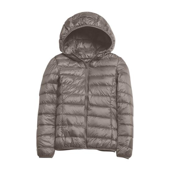 Frauen Winter Unten Jacke mit Kapuze Und Zipper Taschen Zip-up Gepolsterte XXL khaki von Joom DACH