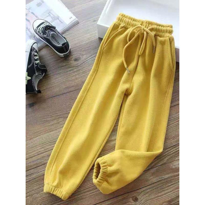 Frauen Winter Warme Leggings Dicke Hose Warme Fleece Plus Größe Lange Verdicken Hosen Mode Lässig Soild Farbe Leggings L gelb von Joom DACH
