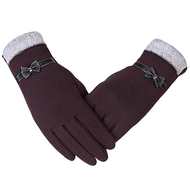 Frauen Winter Weibliche Handschuhe Trendy Smartphone Bildschirm Handgelenk Handschuhe Gants Femme Luvas De Inverno braun von Joom DACH