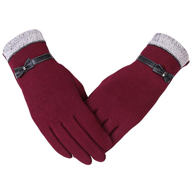 Frauen Winter Weibliche Handschuhe Trendy Smartphone Bildschirm Handgelenk Handschuhe Gants Femme Luvas De Inverno rot von Joom DACH