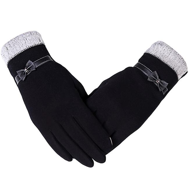 Frauen Winter Weibliche Handschuhe Trendy Smartphone Bildschirm Handgelenk Handschuhe Gants Femme Luvas De Inverno schwarz von Joom DACH