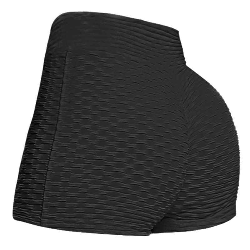 Frauen Workout Fitness Kurze Yoga Hosen Jogger Laufen Leggings Booty Lifter Kurze Hosen Training Tragen XL schwarz von Joom DACH