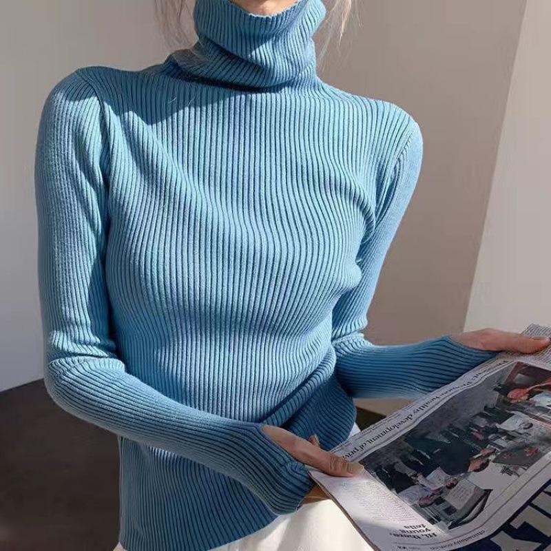 Frauen haufen kragen Rollkragenpullover Herbst Winter Schlank Pullover Frauen Grundlegende Tops Weiche Stricken Pullover Weiche Warme Jumper XXXL blau Frauen haufen kragen Rollkragenpullover Herbst Winter Schlank Pullover Frauen Grundlegende Tops Weiche Stricken Pullover Weiche Warme Jumper XXXL blau von Joom DACH