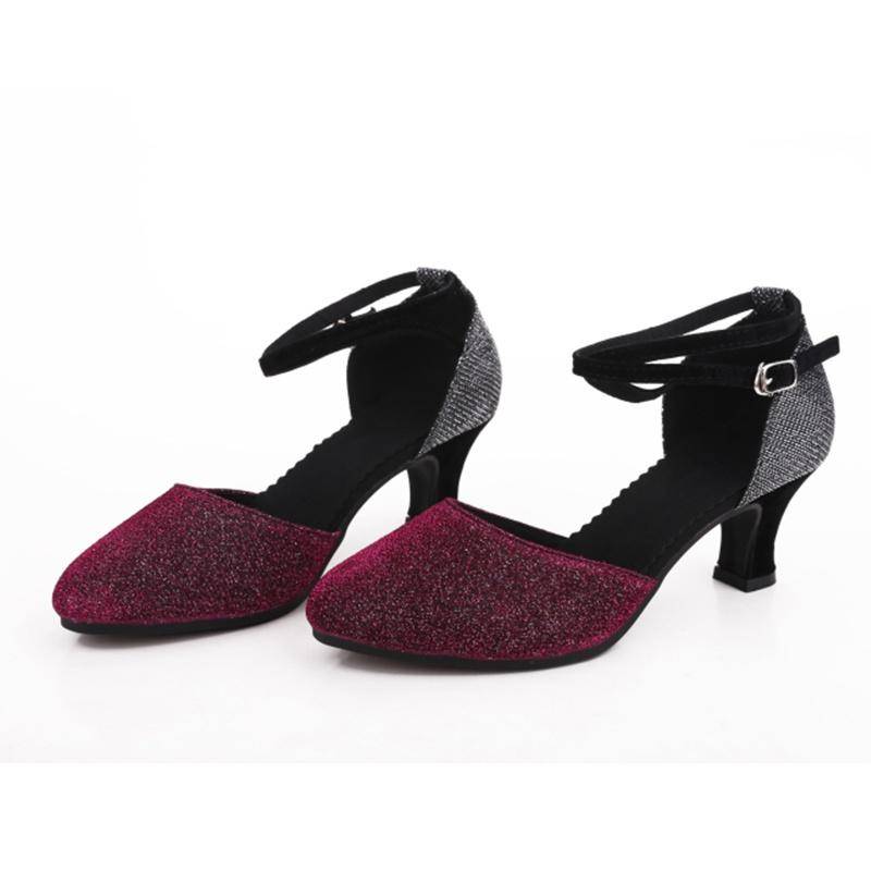 Frauen mädchen latein Tango Ballsaal Latein Walzer Tanz Mädchen Party Schuhe Mittleren 38 violett von Joom DACH