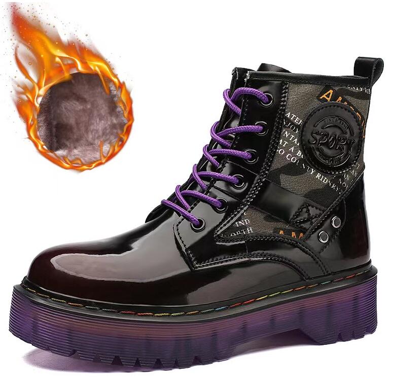 Frauen neue winter high top dicke Moderne stiefel outdoor trend mode flachen, rutschfesten hundert paar weibliche stiefel 42 von Joom DACH