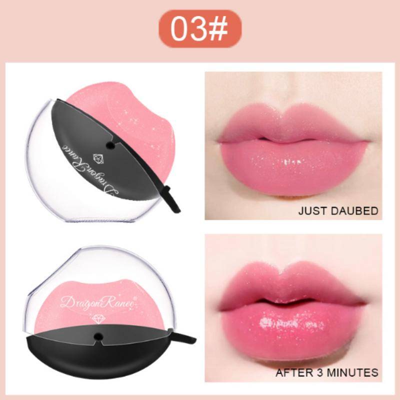 Frauen wasserdichter Lipgloss Blumenlippenstift Farbe ändern Gelee Lippenstift Feuchtigkeitscreme Blumenlippenöl Klares farbloses Lippenöl von Joom DACH