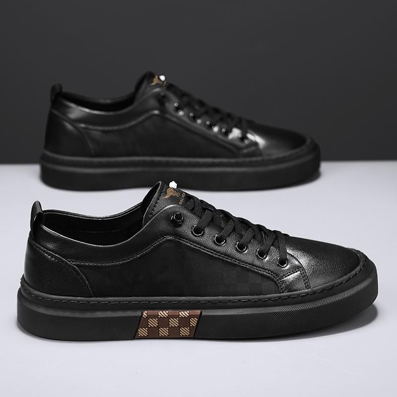 Freizeitschuhe Slipper Britische Ledersneaker Ballerinas Schuhe Klassische Herren Lederschuhe Frühling Sommer Neu Trendig Allround-Plattform 44 von Joom DACH