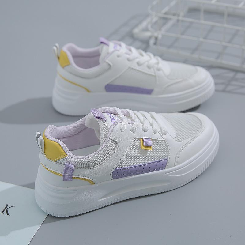 Freizeitschuhe für Damen Frühling Neue Board-Schuhe Damen Atmungsaktives Leder Weiße Schuhe für Damen Koreanischer Stil Vielseitige Ins Pumps F13 40 von Joom DACH