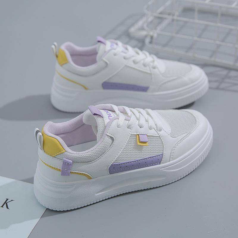 Freizeitschuhe für Damen Frühling Neue Board-Schuhe Damen Atmungsaktives Leder Weiße Schuhe für Damen Koreanischer Stil Vielseitige Ins Pumps F13 40 von Joom DACH