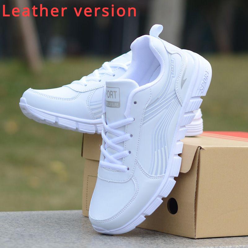 Freizeitsportschuhe für Herren/Damen, atmungsaktive Laufschuhe aus Mesh, rutschfeste, geruchshemmende, leichte Schuhe 38 grau/weiß von Joom DACH