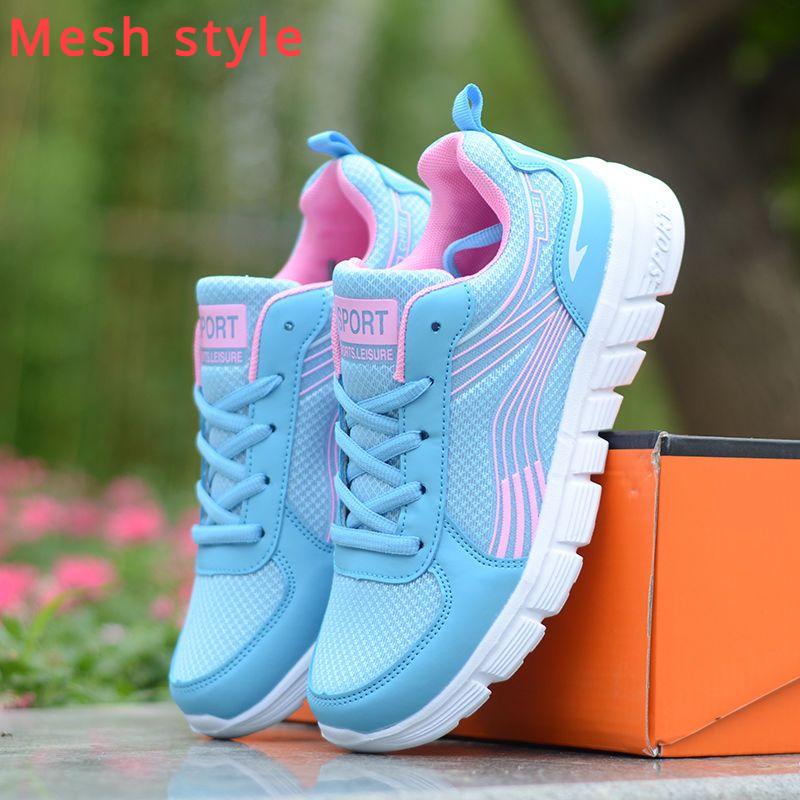 Freizeitsportschuhe für Herren/Damen, atmungsaktive Laufschuhe aus Mesh, rutschfeste, geruchshemmende, leichte Schuhe 40 blau von Joom DACH