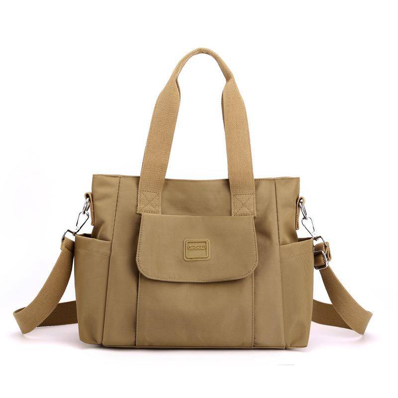 Freizeittasche Umhängetasche Große Kapazität Einfache Handtasche Pendler Damen Umhängetasche khaki von Joom DACH