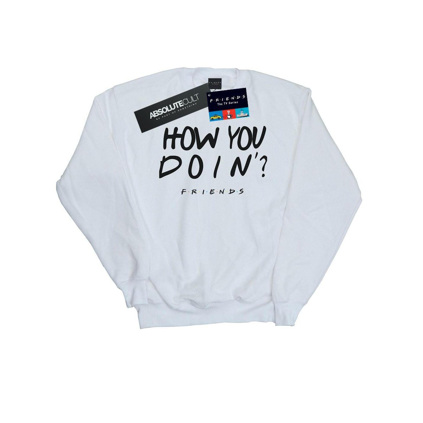 Freunde Mädchen Wie geht es dir? Sweatshirt 7-8 Years weiß Freunde Mädchen Wie geht es dir? Sweatshirt 7-8 Years weiß von Joom DACH