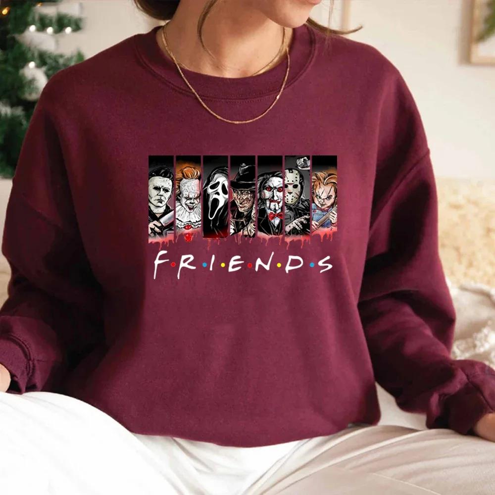 Friends Halloween Sweatshirt Horrorfilm Hoodie Horrorfilm Killers Sweatshirt Gruselige Jahreszeit Pullover Damen Grafik Hoodies XL bordeaux Friends Halloween Sweatshirt Horrorfilm Hoodie Horrorfilm Killers Sweatshirt Gruselige Jahreszeit Pullover Damen Grafik Hoodies XL bordeaux von Joom DACH