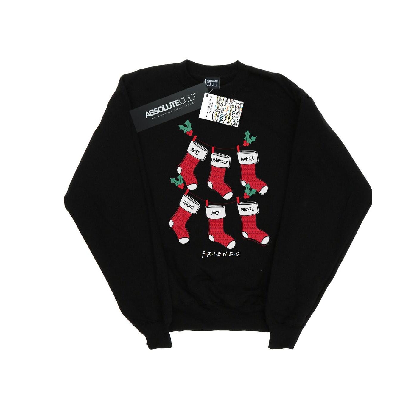 Friends Herren-Sweatshirt mit Weihnachtsstrümpfen M schwarz Friends Herren-Sweatshirt mit Weihnachtsstrümpfen M schwarz von Joom DACH