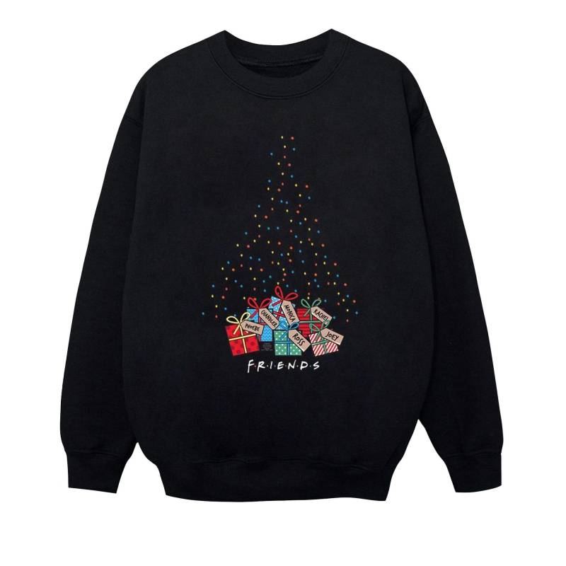 Friends Mädchen-Sweatshirt mit Weihnachtsbaumbeleuchtung 9-11 Years schwarz von Joom DACH