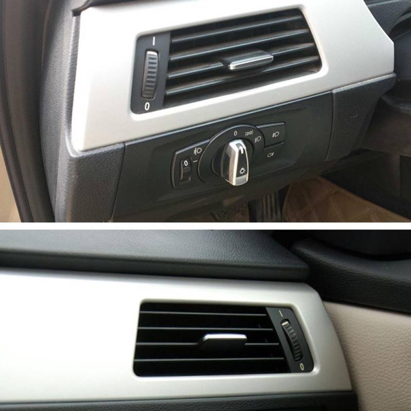 Frischluftgrill Clip Klimaanlage Entlüftung Auslass Tab Clip Windrichtung Plektrum Knopf für BMW 3 von Joom DACH