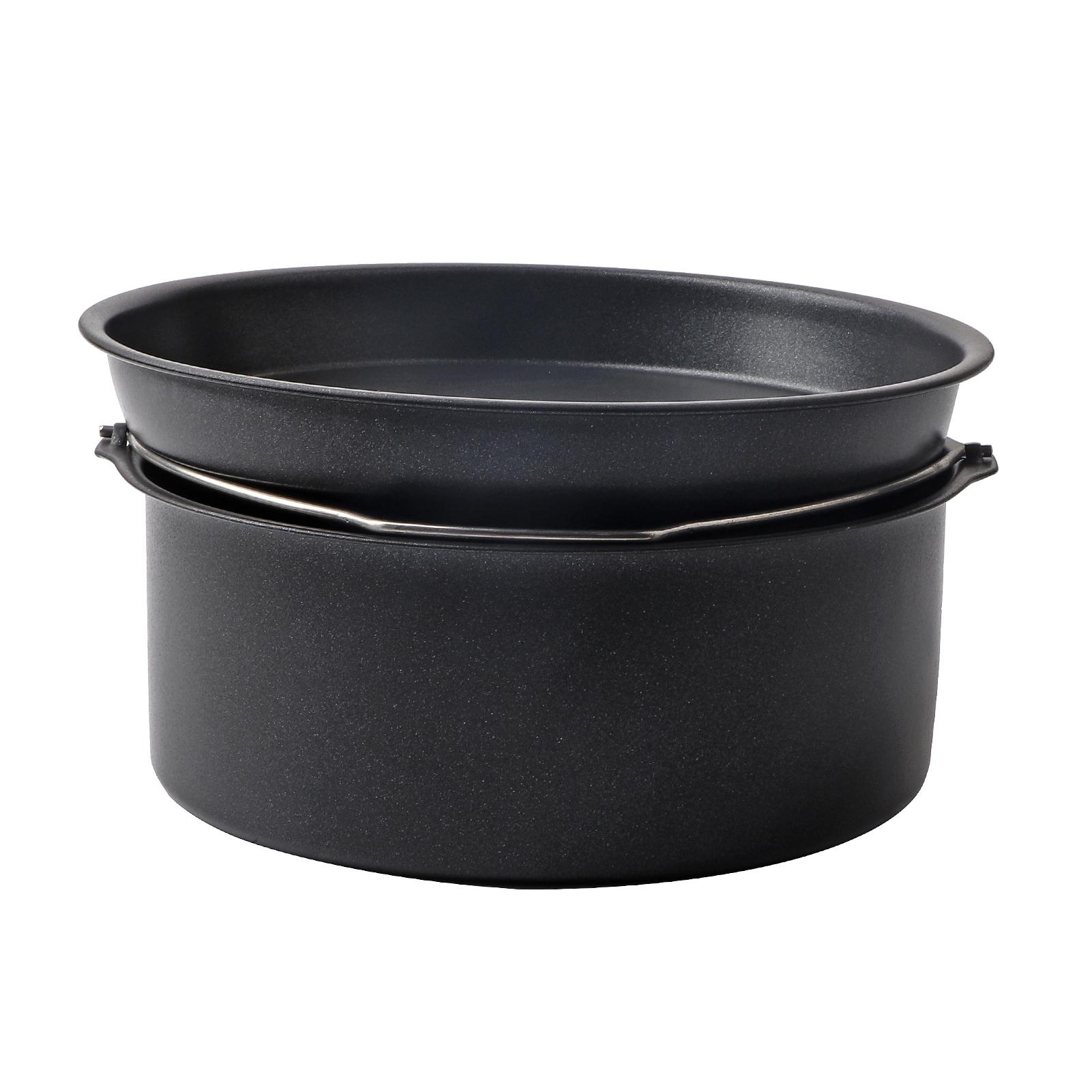 Friteuse Zubehör Kuchen Barrel Pizza Pan Haushalt Backform Kuchen Backblech Küche Tool8in 8 Inch von Joom DACH