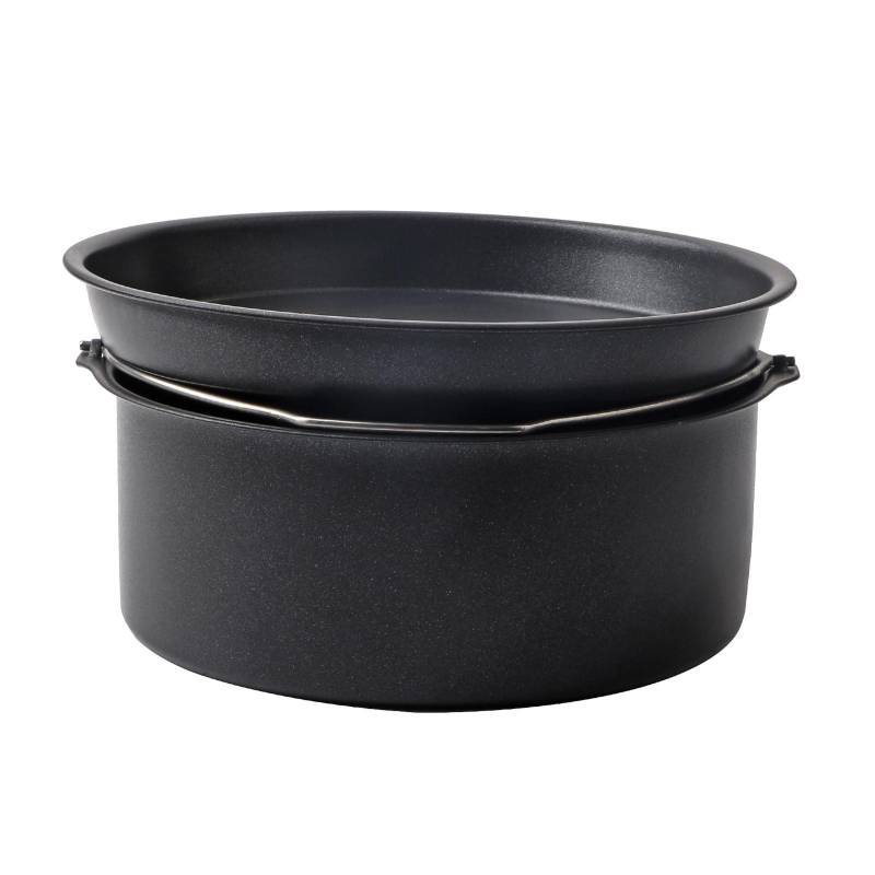 Friteuse Zubehör Kuchen Barrel Pizza Pan Haushalt Backform Kuchen Backblech Küche Tool8in 8 Inch von Joom DACH