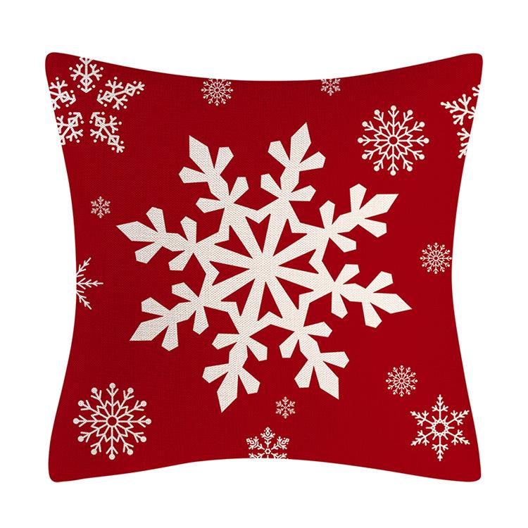 Frohe Weihnachten-Kissenbezug, Weihnachtsbaum-Kissenbezug, Let It Snow-Kissenbezug, für Zuhause, Sofa, Schlafzimmer oder Wohnzimmer, Weihnachtsdekoration 45*45cm von Joom DACH